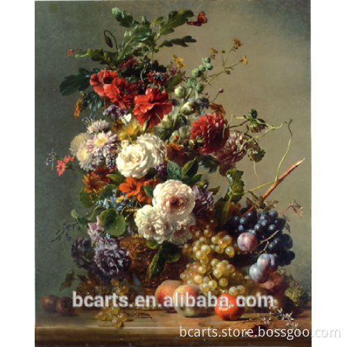 Top quality modern designs peony flower art paintings with low price